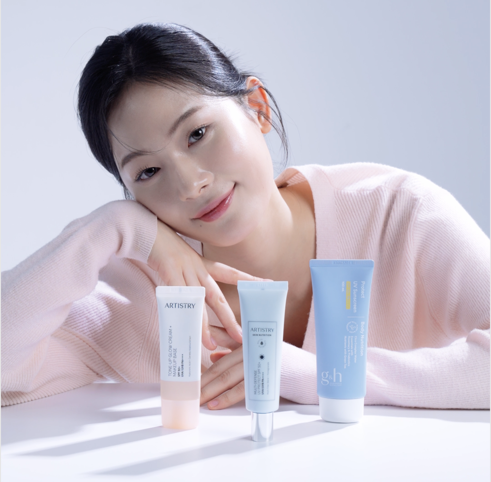 ARTISTRY 아티스트리 뉴트리션 선크림 시리즈 제품 숏폼 영상 이미지