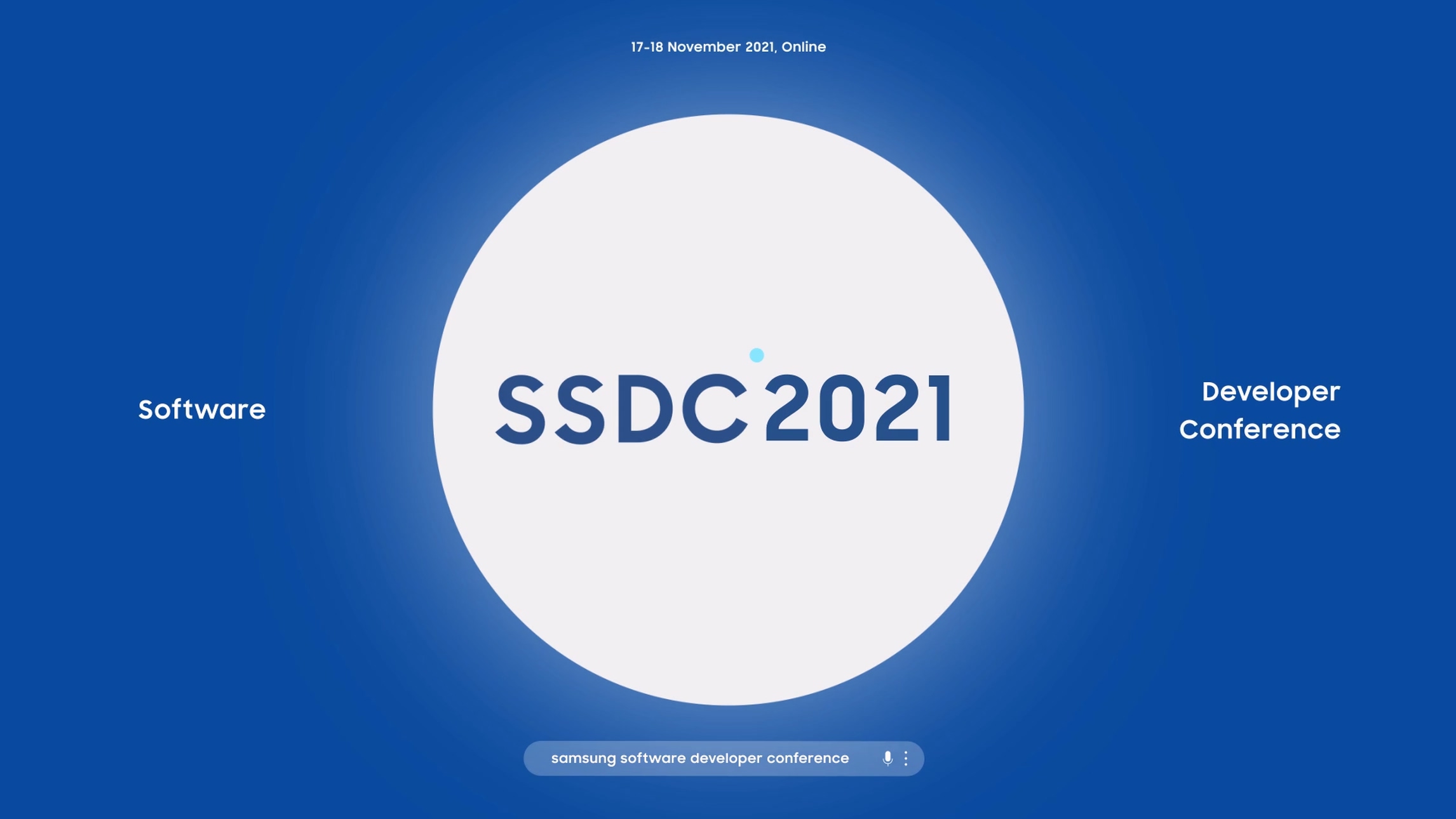 [마일스톤아이디어] Samsung Software Developer Conference 2021 티저영상 이미지
