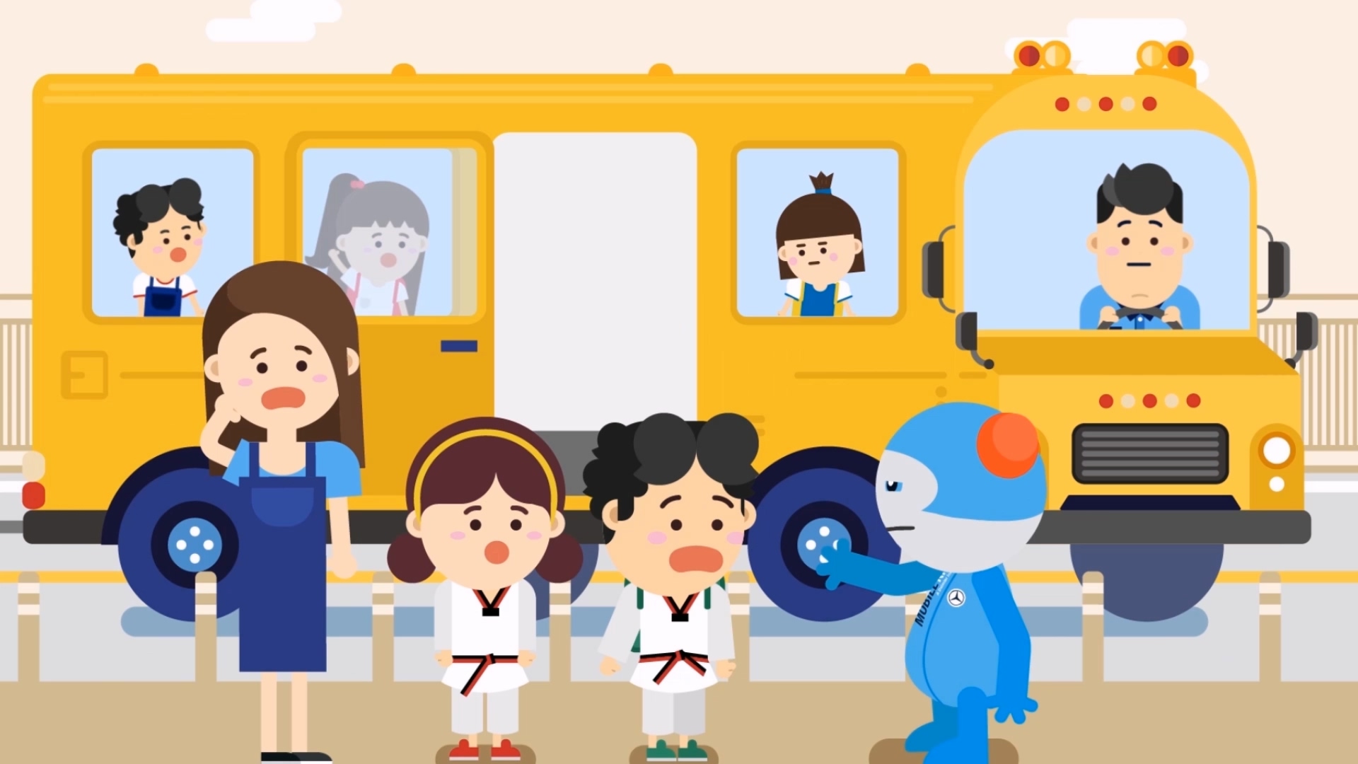 메르세데스 벤츠ㅣ모바일키즈 어린이안전 교육영상 이미지